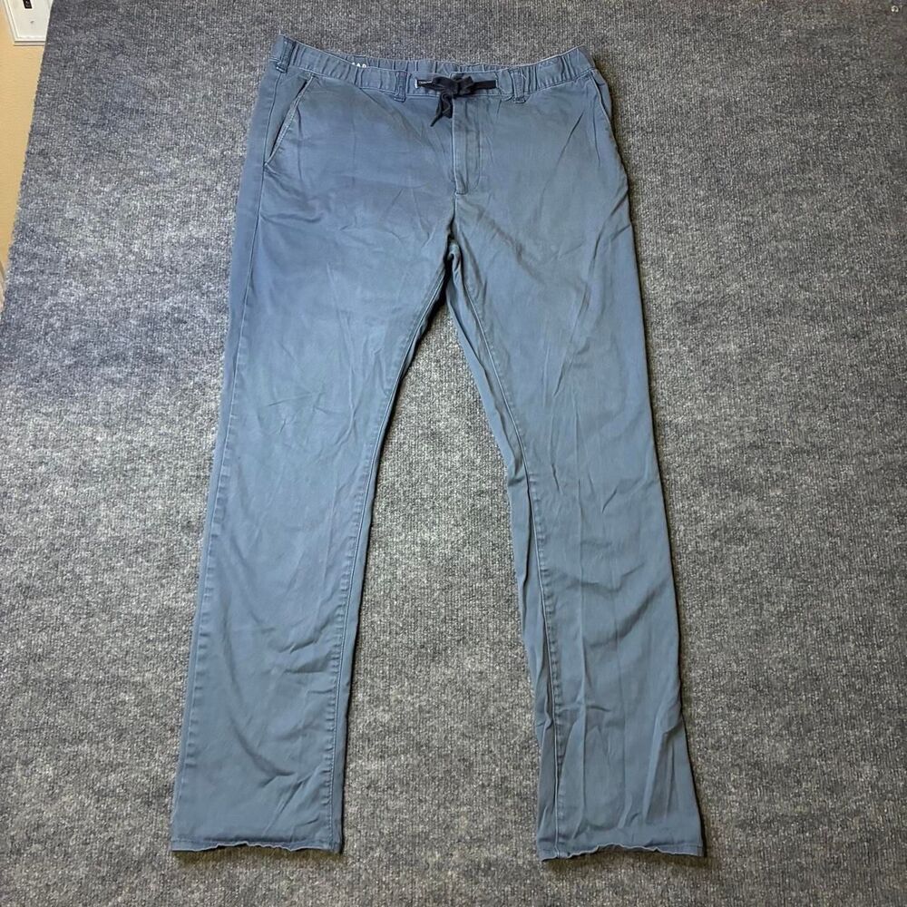 Bullhead Denim Co Skinny Jogger Pants Men’s Large Blue Drawstring Stretch Chino